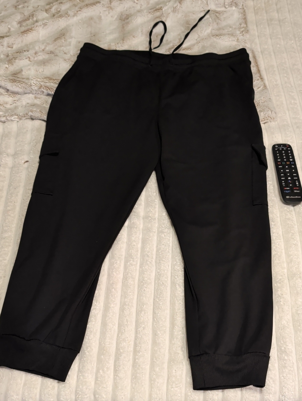 Rachel Zoe Black Cargo Jogger Pants